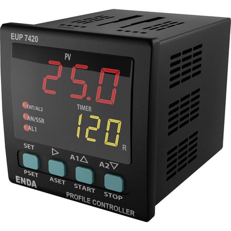 Enda PID Régulateur universel J, K, L, T, S, R, Pt100 -200 à 1700 °C (L x l x H) 97 x 72 x 72 mm