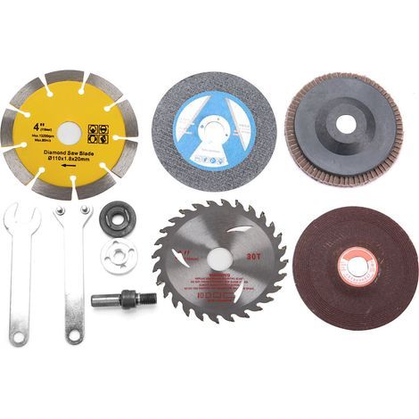 FTVOGUE Meuleuse D'Angle De Conversion De Perceuse éLectrique Bielle Disque De Polissage Disque De Polissage Accessoire De Roue Pour Couper Le Polissage (1/5)