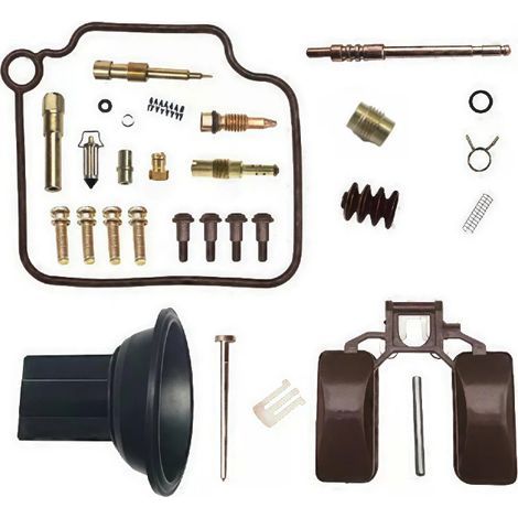 Kit de réparation de carburateur compatible Piaggio 125, comprenant membrane, tiroir de distribution et accessoires BYQ125T