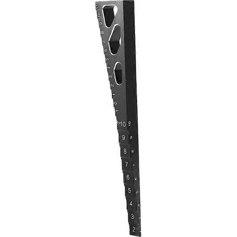 Outil de mesure et de réglage de la hauteur de caisse en métal pour voitures RC 1/8, 1/10 et 1/12 (1/5)