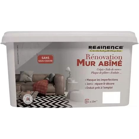 RESINENCE Rénovation Mur abîmé Lait de coco 8kg