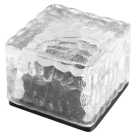 Lot de 3 lampes solaires de jardin étanches pour l'extérieur, à encastrer sur une terrasse ou un sol en dalles de verre.-AquaForge (1/5)