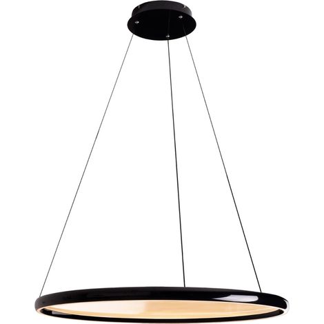 Suspension moderne noire anneau Ø81 QLED 70W Maxlight (1/5)