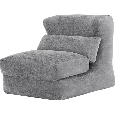 Pouf convertible multifonctionnel, fauteuil de sol pliable, rembourrage en coton chenille doux, fauteuil de relaxation ergonomique. (1/5)