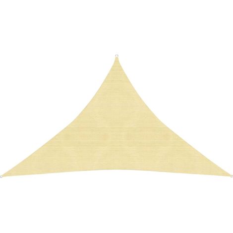Vela ombreggiante/ombrellone 160 g/m² 2,5 x 2,5 x 3,5 m HDPE beige 020008952