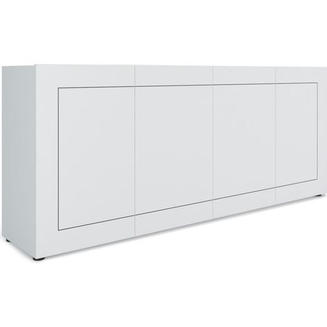 Madia 4 Ante 200x40x83,5 cm Elios Bianco Lucido