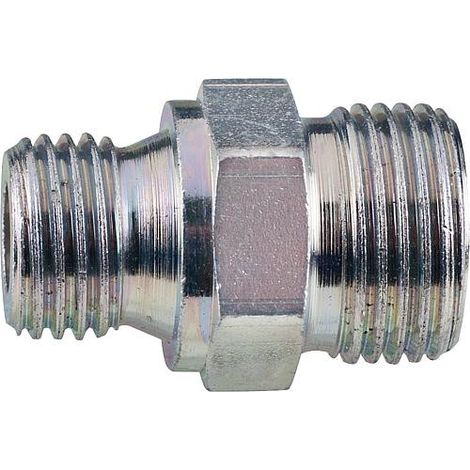Mamelon double 1/4"(cyl.) x R 3/8" (1/2)