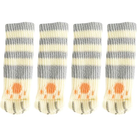Chaussettes tricotées pour Pieds de Meubles Chaussettes tricotées pour Pieds de Table Housses de Pieds de Chaise tricotées pour protéger Le Sol, Chaussettes de Pieds de Chaise avec Motif (1/5)