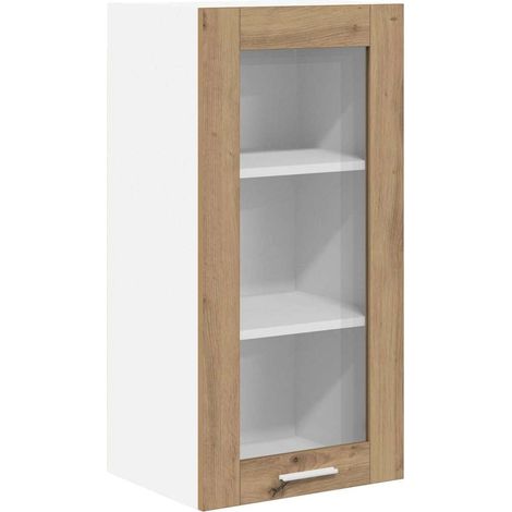 Mueble colgante con puerta Roble artesanal 40 x 31 x 80 cm vidaXL