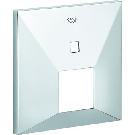 Rosette 48437 carrée pour ensembles de montage préfabriqués EHM 2 ASV chromé