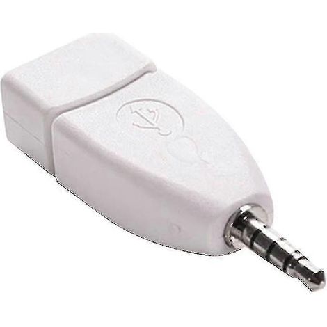 Adaptateur audio USB 2.0 femelle vers AUX 3,5 mm mâle, prise voiture durable. (1/4)