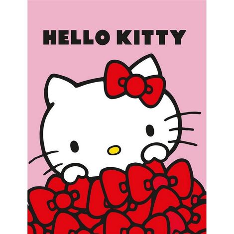 Plaid 130x160 cm Hello Kitty Rose (1/2)
