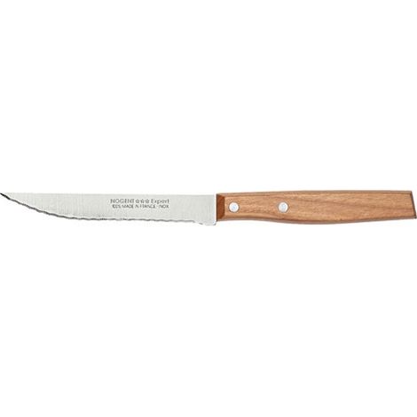 Couteau Steak Nogent 11cm Lame Crantée, Manche Cerisier - Nogent