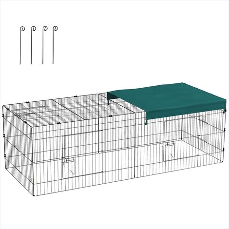 Cage pour rongeur Enclos modulable 220 x 85 x 70 cm pour lapins (1/5)