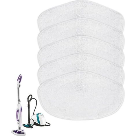 8PCS Lingettes Reutilisable pour Vaporetto Brosse Vaporforce SV440, PAEU0332 Vadrouilles de Rechange Lavables pour Polti Vaporetto (1/5)