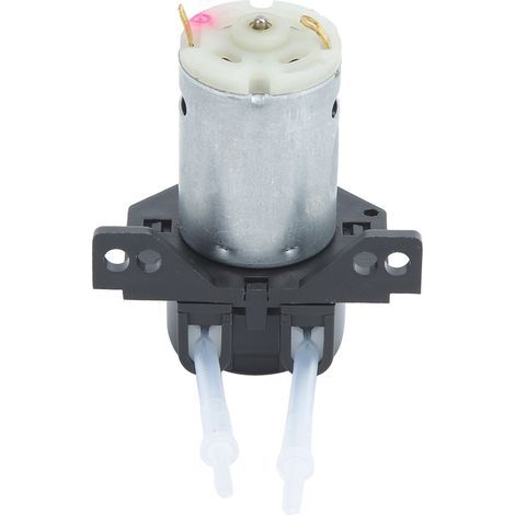 Jardin Multifonctionnel Mini Angle Droit 12V DC Pompe péristaltique Liquide Pompe Doseuse Pompe Tuyau (Noir) (1/5)