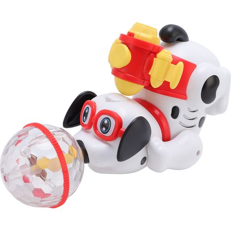 Jouet électrique interactif pour tout-petits, avec fonction de jet rotatif et acrobatique, idéal pour les garçons et les filles. Convient aux chiots de tous âges. (1/5)