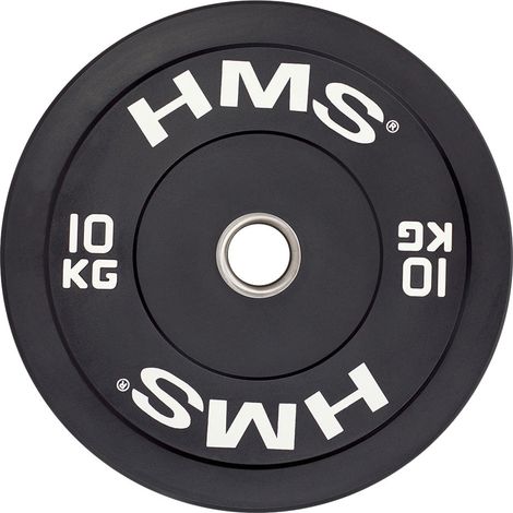 10 kg schwarze olympische Stoßfängerplatte
