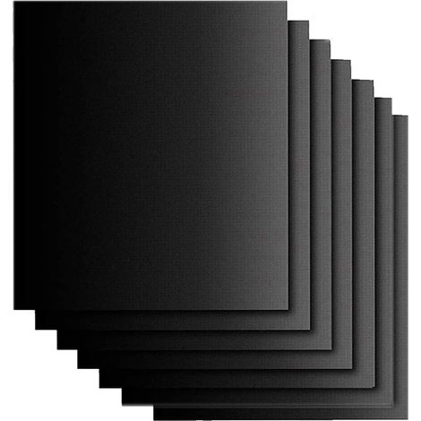 Tapis de Cuisson Barbecue 6 Pièces Feuille Cuisson Barbecue Tapis 40 x 32.5cm Anti-adhérent et Réutilisable pour Barbecue Électrique Gaz et Charbon (1/5)