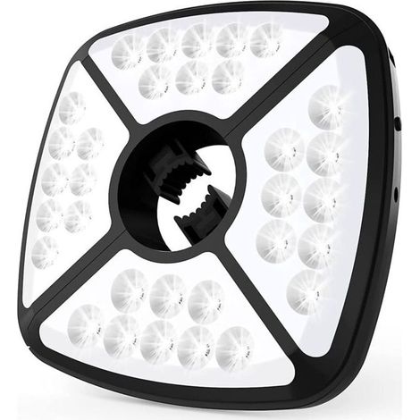 Rechargeable Umbrella Light, 32 LED Umbrella Light with 2 Brightness Modes, Adjustable Elastic Clip for Garden Umbrella (1/5)
