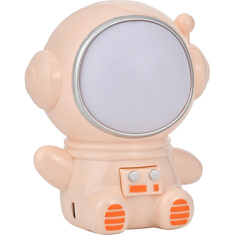 Veilleuse LED rechargeable, lampe de table portable avec protection des yeux, idéale pour le bureau, la chambre ou le chevet. Rose astronaute. (1/5)