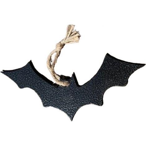 Hanging Bat Garden Art (Pack of 3) - W20 x H8 cm - Black