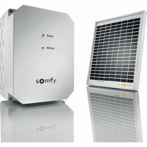 SOMFY 2400961 - Kit d'alimentation solaire Solarset RTS - pour motorisation de portail ou de garage RTS