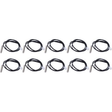 10 pièces 10K NTC thermistance température étanche sonde fil capteur de température câble pour l'agriculture industrielle (1/5)