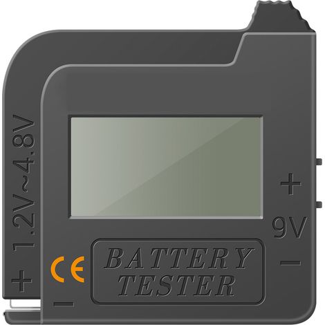 Testeur de pile écran LCD contrôleur tension capacité universel pour AAA AA pile bouton