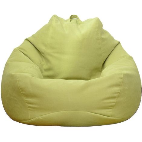 Nouveau pouf extra large, housse de canapé, fauteuil relax d'intérieur pour adultes et enfants - Prix promotionnel - 90 x 110 cm - Vert (1/5)
