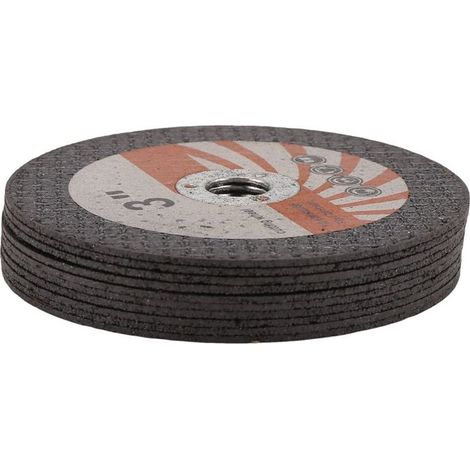 10 Stück 75 mm Mini-Kreistrennscheiben aus Harz für 10 mm Bohrung, Winkelschleifer, Holz- und Fliesenbearbeitung, Elektrowerkzeug (1/5)