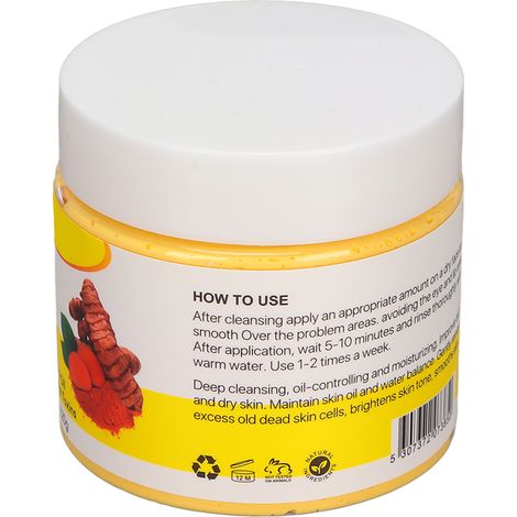 Masque Purifiant à l'Argile de Curcuma 120g - Anti Points Noirs, Régulation du Sébum et Peau Nette (1/5)