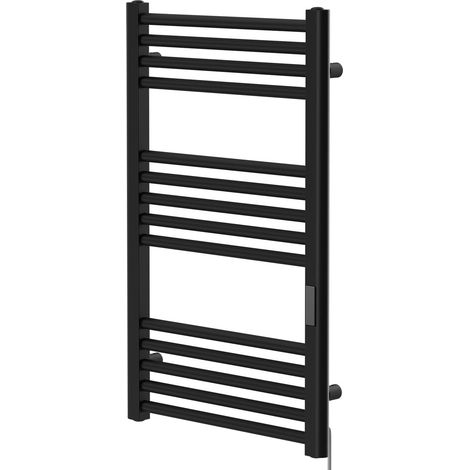Pizarro Colore Matt Black 800mm x 500mm Straight Dry Thermal Electric Heated Towel Rail (1/5)
