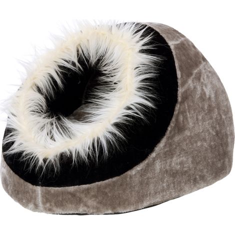 K & F Cueva Letto per gatti con capelli neri 40 x 40 x 28 cm