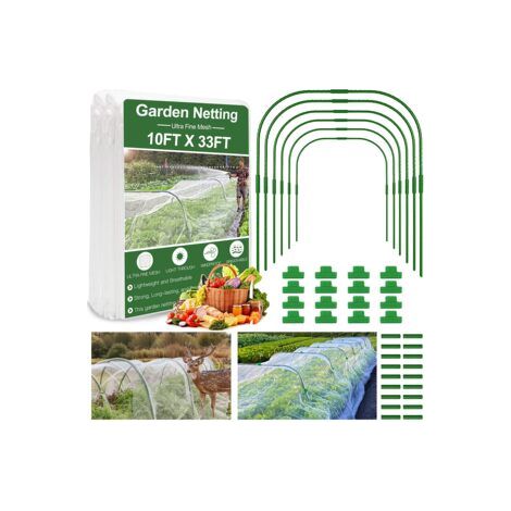 Arceau de jardin anti‑insectes – Tube acier plastifié 11 mm – Support pour plants grimpants et légumes (1/5)