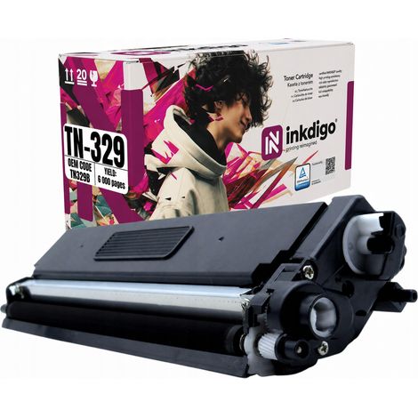Inkdigo Toner TN329B kompatibel mit Brother DCP-L8450CDW HL-L8350CDW TÜV-zertifiziert (1/5)