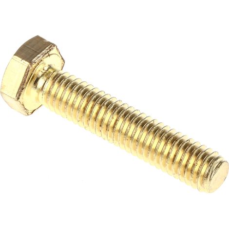 Boulon hexagonal, M6 x 30mm, tête Hexagonale, en Laiton ( Prix pour Sachet de 100 ) (1/3)