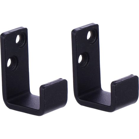 lot de 2 butée de rail pour porte coulissante, acier carbone (1/5)