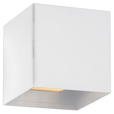 Applique d'extérieur KADO à double émission, couleur blanche, connexion E27, degré de protection IP65, design moderne en aluminium - Groupe Rossini (1/3)