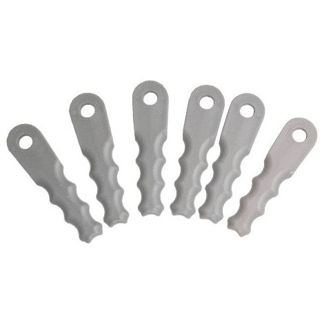 Cuchillas de repuesto Dominator 6 piezas – Tecnopolímero resistente para desbrozadoras