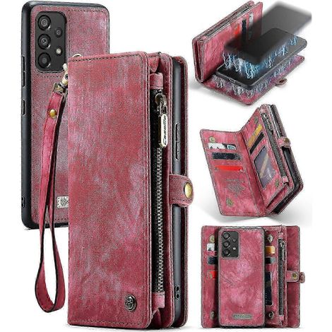 Étui Cuir Flip Horizontal avec Support et Porte-Cartes pour Samsung Galaxy A53 5G - Housse Magnétique Amovible (1/4)