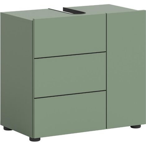 Vira Waschbeckenunterschrank 2 Türen staubgrün.