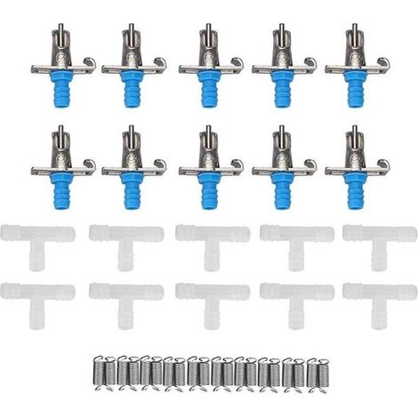 Automatische Hühnertränken 10 Stück, Fütterungs und Tränkelösung für Geflügel, langlebig und einfach zu installieren (1/5)