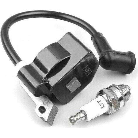 Bobine d'allumage pour débroussailleuse Stihl Fs55 Fs55c Fs46 Fc55 Fs38 Fs45 Hl45 Hs45 – Matériau plastique et caoutchouc – Compatible avec 4140 400 1308