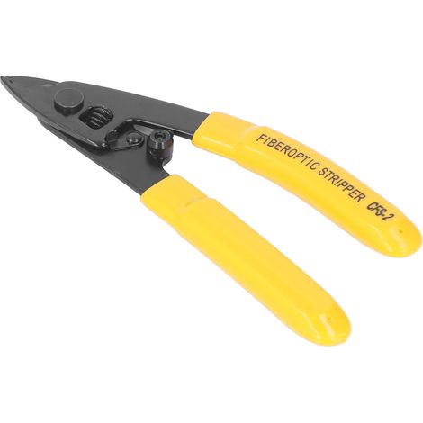 Pince à dénuder fibre optique CFS-2 acier allié rappel automatique ergonomique 2 trous coupe fil électricien 0.9-3mm kit pince clé (1/5)