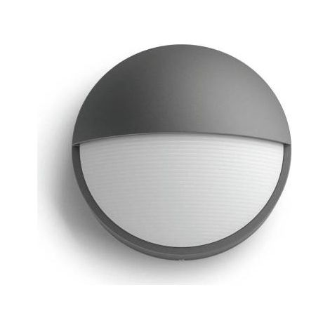 Philips myGarden - LED-Wandleuchte für den Außenbereich, Durchmesser 21 cm, 2700 K, 6 W, Anthrazit 915005192801