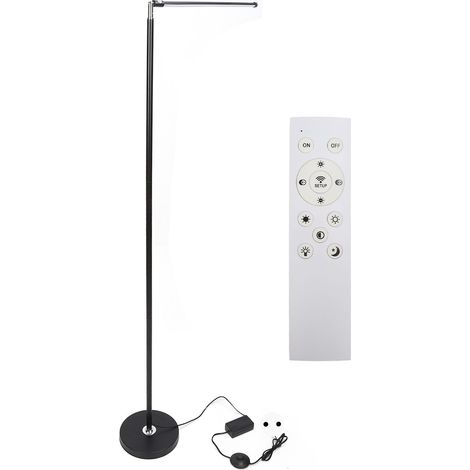Lampe sur pied LED 12W tatouage télécommande, éclairage de sol pour lecture écriture, prise UE 110-240V