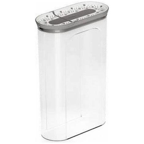 Stefanplast Barattolo Portacereali Tosca 2.8 Litri Grigio-Bianco