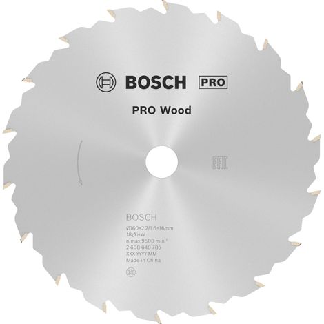 Bosch PRO Wood Kreissägeblatt, 160 x 2,2 x 16 mm, T18 (1/5)