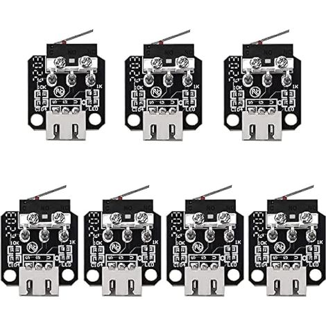 7 Pièces Butées De Fin De Course Pour Imprimante 3D, Module De Fin De Course Mécanique Pour Pièces D'Imprimante 3D, Compatible Avec La Série Ender 3/5/Pro/V2 Cr-10 S4 S5 (1/4)